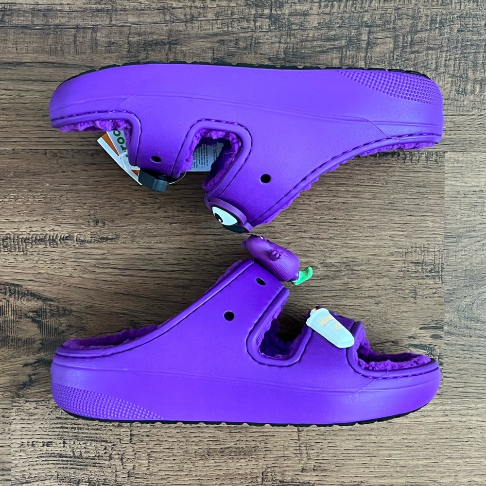 Crocs Classic Cozzzy Sandal x McDonalds ‘Grimace’ (size mens 5/wmns 7)
